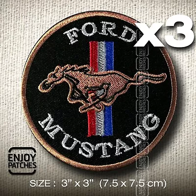 Mustang Patch Iron On Jacket Outfit Shirt Racing Gt Roadster V8 Cars Meet Today • $8.99