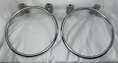 Restoration Hardware (2) Towel Rings Polished Chrome • $75