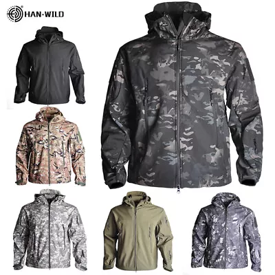 Army Tactical Jacket Military Combat Soft Shell Jackets Outdoor Waterproof Coat • $47.99
