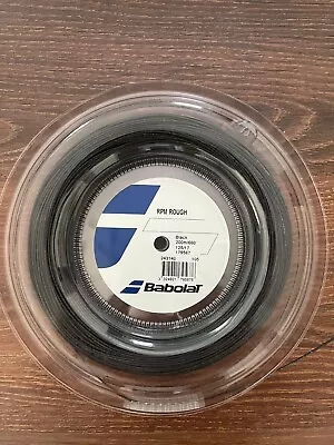 Babolat RPM Rough 17G 1.25mm Black Color Tennis String Reel 660ft 200m • $174.95