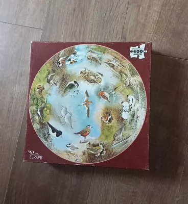 Waddingtons British Waders 500 Piece Circular Jigsaw Puzzle  RSPB Complete • £6