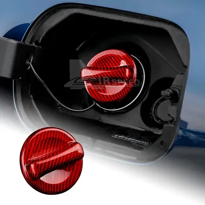 For Benz GLA180 200 250 GLA35 AMG Fuel Gas Tank Cap Cover RED REAL Carbon Fiber • $34.99