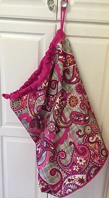 Vera Bradley Laundry Bag In Retired Rare Paisley Meets Plaid • $99