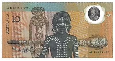 Australia 1988 Aboriginal $10 Polymer Banknote • $30