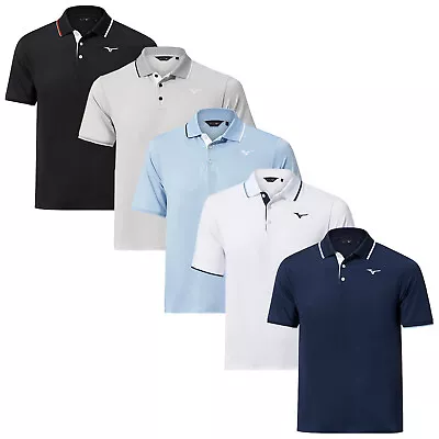 Mizuno Men Quick Dry Comp Plus Polo Shirt Top Lightweight Golf Short Sleeve • $52.01