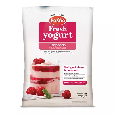 Easiyo Raspberry Yogurt Mix 230g Sachet - Makes 1 Litre Using Yoghurt Maker • £5.09