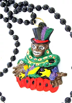 Voodoo Doctor Priest New Orleans Mardi Gras Bead Snake Bayou Charm Magic Snake   • $5.95