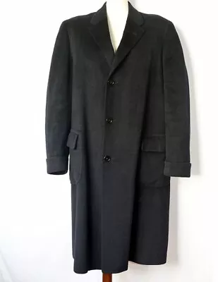 Vintage Saybrooke Pure Vicuna Overcoat - Black Fur Jacket - 100 Vicuna - 47 Long • $2500