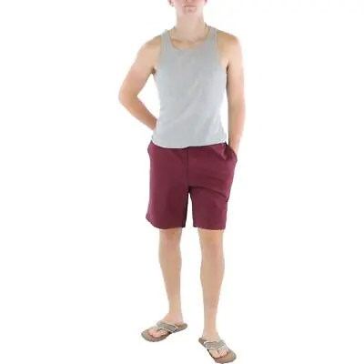 Club Room Mens Classic Fit Flat Front 9  Inseam Bermuda Shorts BHFO 2748 • $15