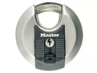 Master Lock Excell Stainless Steel Discus 70Mm Padlock MLKM40 • £18.03