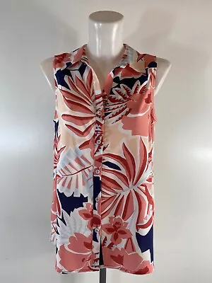 £13.95 • Buy Ladies Ex Chainstore Tropical Print Shirt Blouse Size 10 12 14 16 18 20 22
