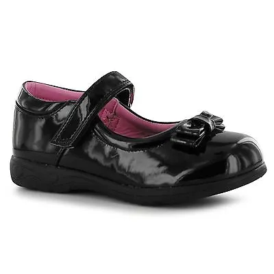 Miss Fiori Kids F MJ Bow Girls Children School Formal Shoes Footwear • £10