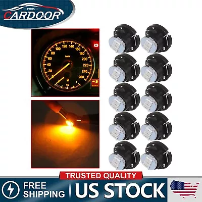 4Pcs Yellow T5 T4.7 Neo Wedge LED A/C Climate Control Instrument Cluster Lights • $7.03