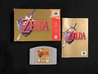 Legend Of Zelda: Ocarina Of Time (Nintendo 64 1998) Box Manual Complete CIB N64 • $177.84