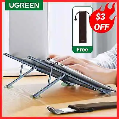 Ugreen Foldable Aluminum Laptop Stand Vertical Support MacBook Air Pro Tablet • $31