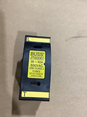 Buss JT60060 Class J Fuse Holder 35-60 Amp 600 VAC #620I112 • $9.99