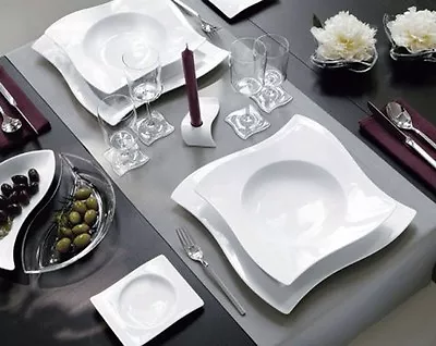 Villeroy & Boch - 12 Floors +12 Soup Plates +12 Fruit/Dessert New Wave - To • $962.03