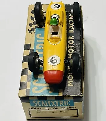Vintage Boxed TRIANG SCALEXTRIC Yellow PORSCHE Model Number C73 Untested By Me • £49