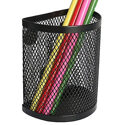 Magnetic Pencil Holder Metal Mesh Basket Strong Storage Locker Organizer • £7.37