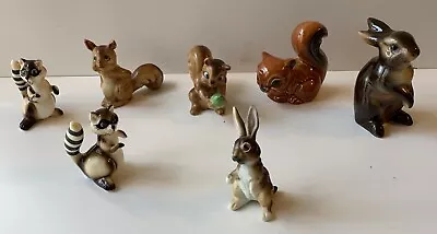 Vintage Mix Of Porcelain Woodland Animal Figurines (7) Japan West Germany • $3.99