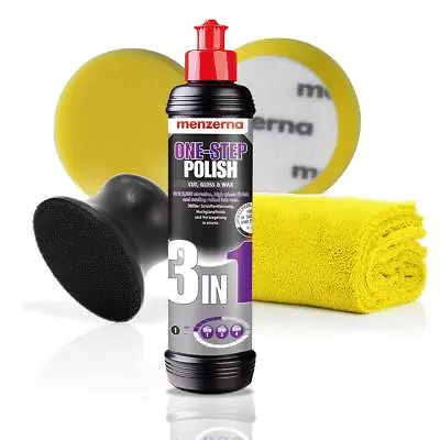 Menzerna Hand Polishing Set - One Step Polish 250ml + Pad + Hand Polishing Applicator • $38.94