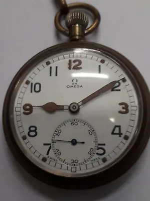 Vintage 1944 Omega Fob Watch War Issued Commonwealth Forces • $375