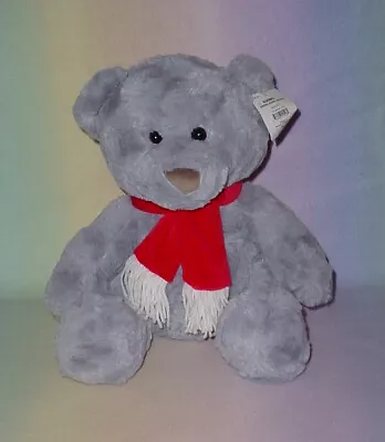 Holiday Time Classic Plus Gray Teddy * Cute * New * 14 Inch • $17.08