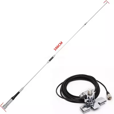 Diamond SG7500 144/430MHz Dual Band High Gain Radio Antenna RB-400 Clip 5M Cable • $84.69