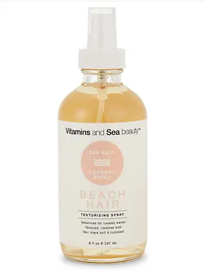 $24.99 • Buy Vitamins & Sea Beauty Sea Salt & Coconut Water Beach Hair Texturizing Spray 8 Oz