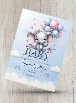 12 X Personalised Baby Shower Invitations Mummy To Be Invites • £4.99