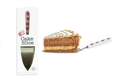 £5.49 • Buy Cake Slice Afternoon Tea Party Wedding Stainless Steel Ceramic Handle