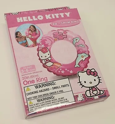 $9.49 • Buy Inflatable Swim Ring Sanrio Hello Kitty Surfing Dolphin Pool Fun FREE SHIPPING! 