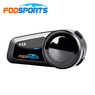 FX6 Bluetooth Helmet Intercom 1000m Motorcycle Wireless Headset For 6 Riders • $62.99