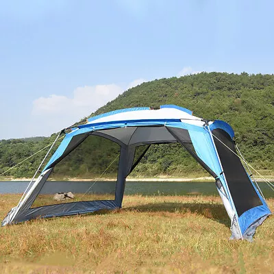 3.6M 5-8 Person Outdoor Camping Tent Portable Canopy Sunshade And Rainproof • $209.99