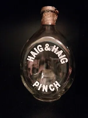 Antique Whiskey Bottle Haig & Haig Pinch. Original Top 3 Sided Bottle • $40