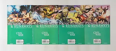 Civil War: Young Avengers & Runaways #1-4 VF Complete Series Marvel Set 2 3 • $6.98