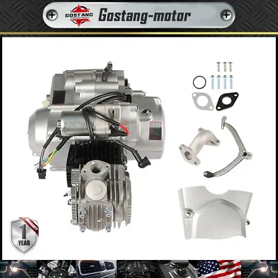 125cc 4 Stroke ATV Engine Motor 3-Speed Semi Auto W/Reverse Electric Start US • $180.39