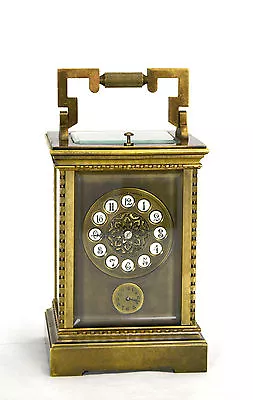 French Style Petite Sonnerie Striking Quarter Repeater Brass Carriage Clock • $850