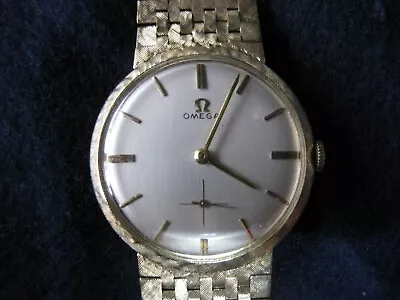 Omega 14k Solid Gold Watch Mens Vintage 1950s • $4495