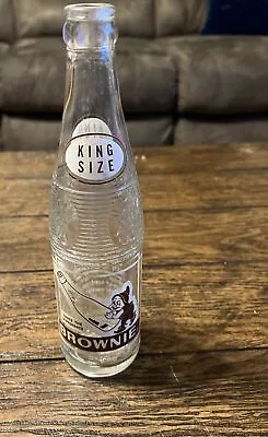 Vintage Brownie King Size Bottle Ribbed 7-up Bottling Co. Danville-Roanoke VA • $10