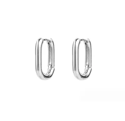 Women 925 Sterling Silver Plated U-Shape Huggie Hoop Earrings A9 • $4.95