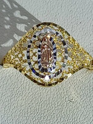 Beautiful Moricci 925 Silver  Mother Mary Womens Ring Size 8 Virgen De Guadalupe • $39.99