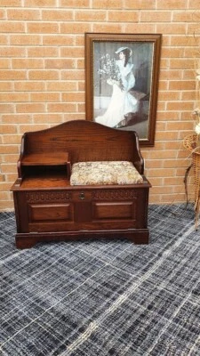 £290 • Buy Vintage Hall Bench W/ Storage