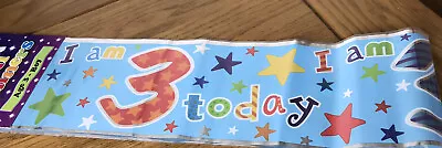 3rd Birthday Party Banner 2.5M New • £2.39