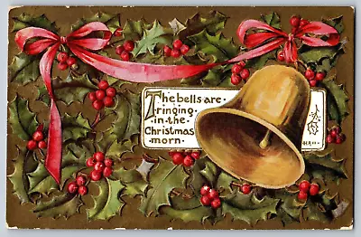 The Bells Are Ringing In Christmas - Vintage Postcard Christmas Cards - Posted • $6.20