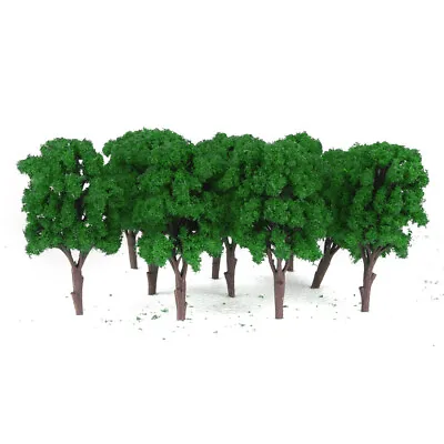 Pack Of 10 DIY Plastic 1:100 Scale Model Trees For Park Railway Diorama • £8.87