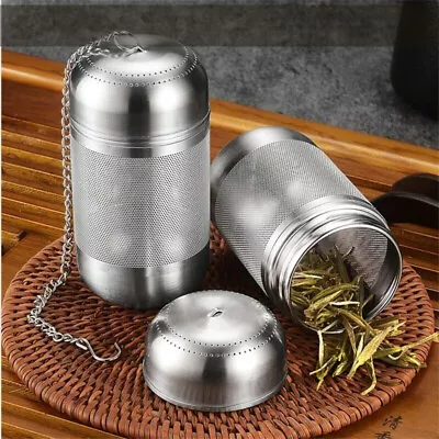 8cm Tea Strainer Stainless Steel Tea Infuser Tea Leaves Filter Teaware • £4.31