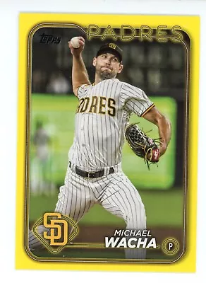 2024 Topps   Yellow Parallel # 245 Michael Wacha San Diego Padres • $2