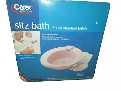 Carex Sitz Bath Fits Standard Toilets For Episiotomy Recovering Etc. • $39.99