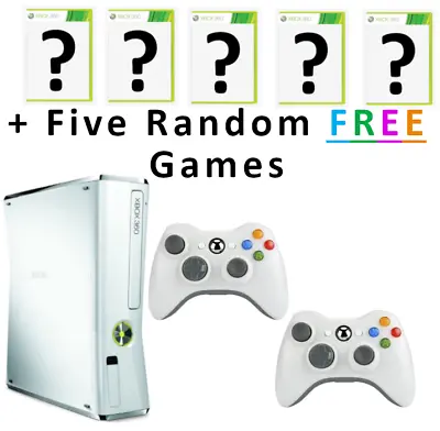 Microsoft Xbox 360 Console + FREE GAMES + 2 BRAND NEW CONTROLLERS - TESTED • $149.99